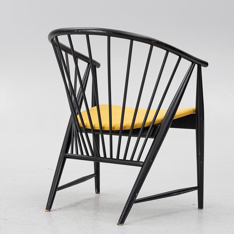 Sonna Rosén, armchair/"Solfjädern" 1950s/60s AB Nässjö Stolfabrik.