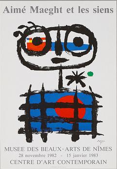 UTSTÄLLNINGSAFFISCH, Joan Miró, 1982.