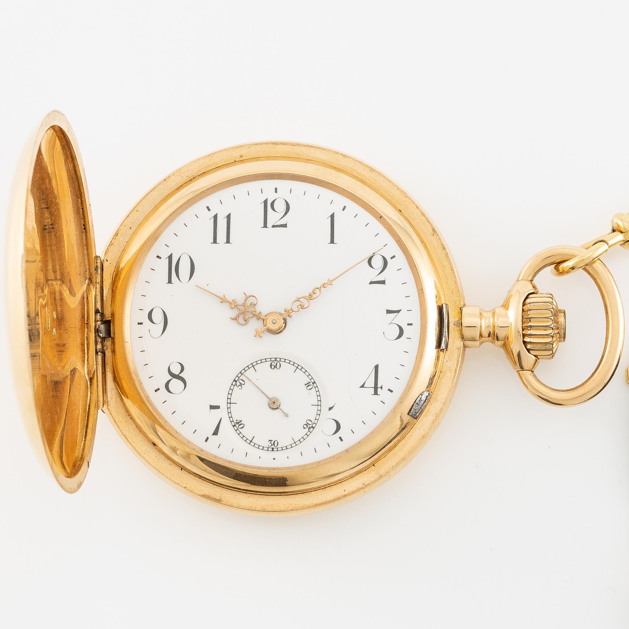 Pocket watch, hunter, 51 mm.