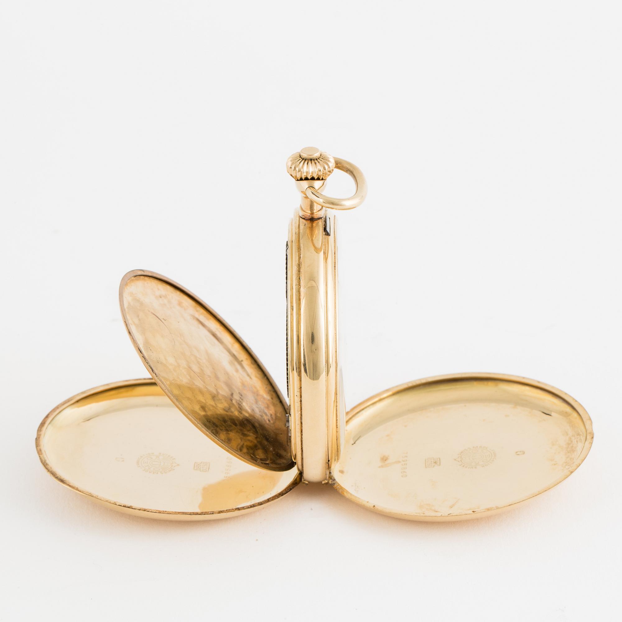 OMEGA, pocket watch, hunter, 50 mm.
