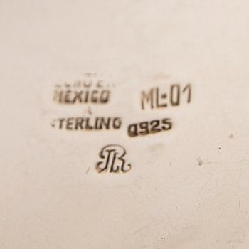 Decanter, sterling silver, Mexico.
