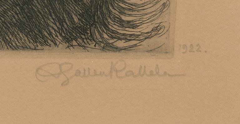 Akseli Gallen-Kallela, "Koskenkuulija".
