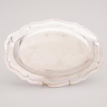 SERVERINGSFAT, silver, Johann Hues, Hamburg, 1700-talets slut.