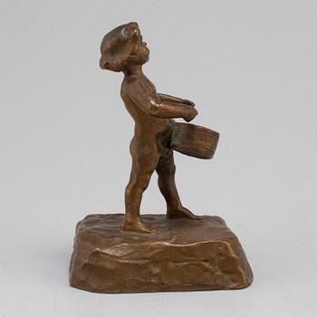 ALICE NORDIN, sculpture, bronze, signed.