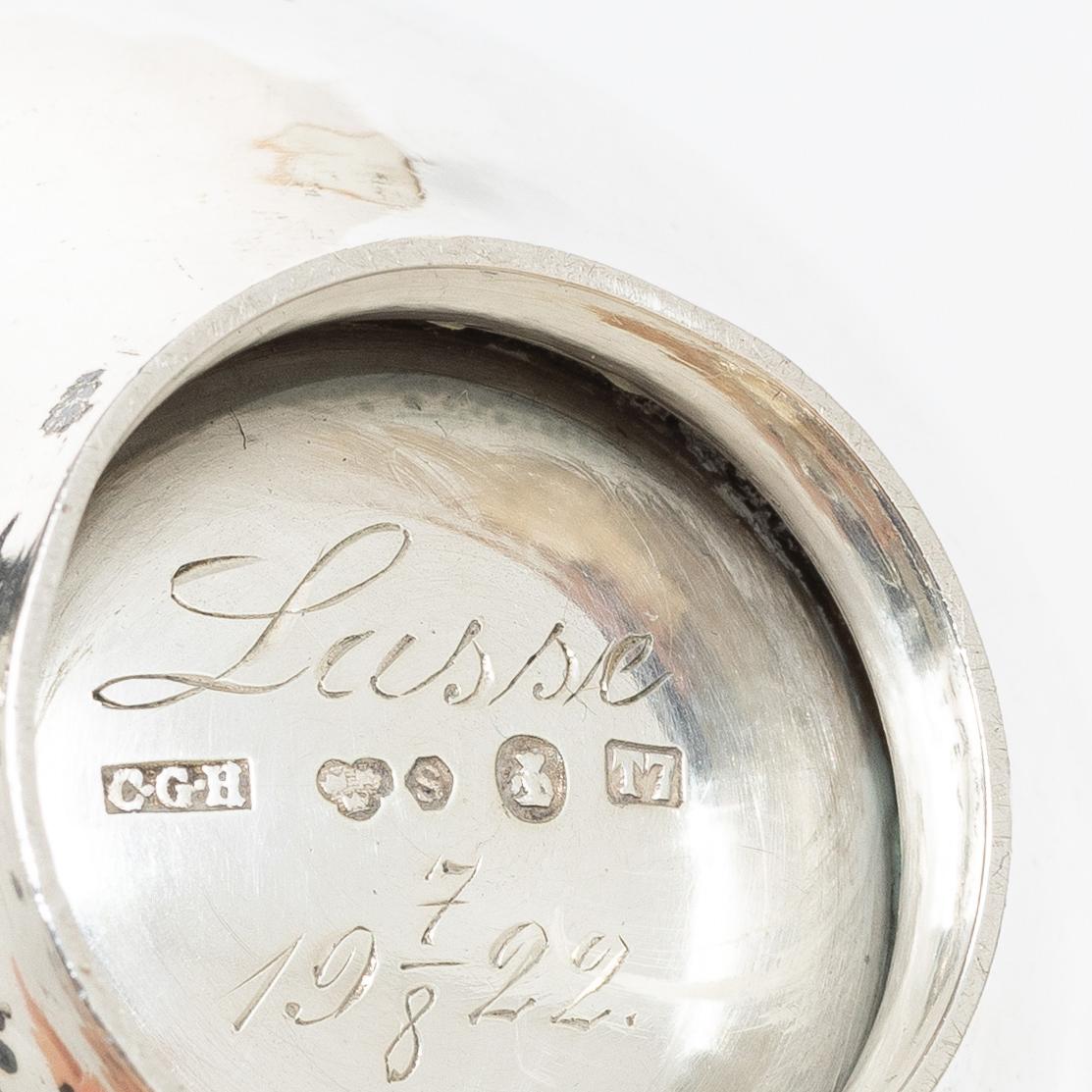 Silver, 5 pieces, Sweden and Denmark, 20th century.
