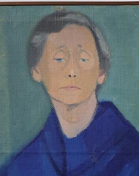 Vera Frisén, oil on relined canvas, signed.