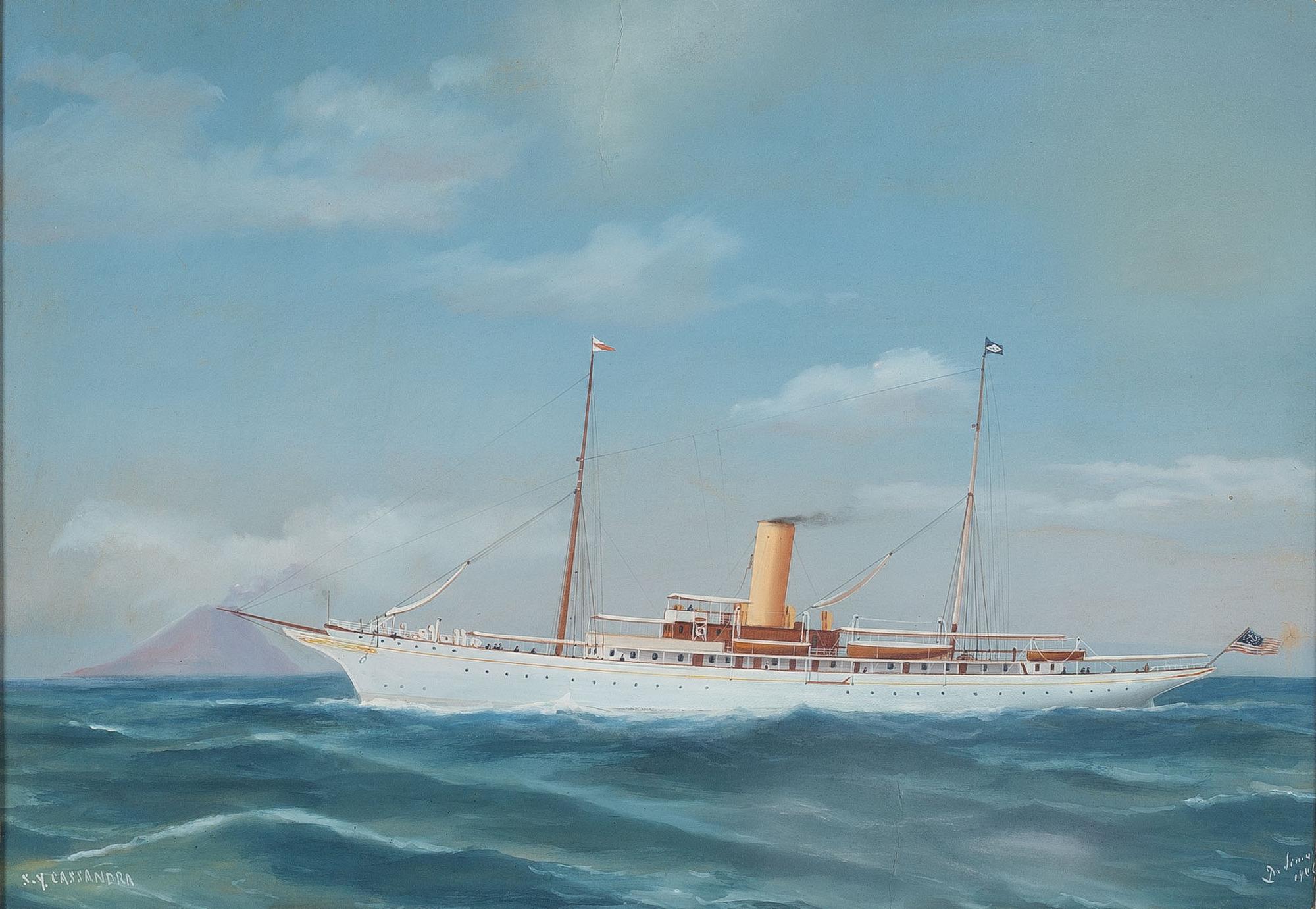 Tomasso De Simone, "S/Y Cassandra" vid Vesuvius.