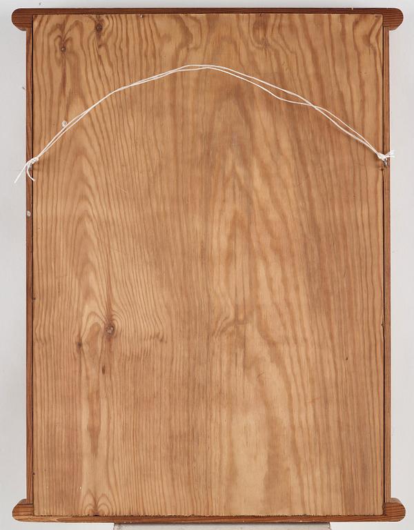 Axel Einar Hjorth, a "Sport" stained pine framed mirror, Nordiska Kompaniet, Sweden 1930's.