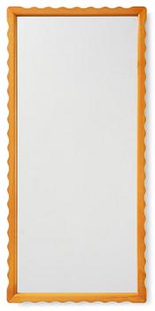 325. Swedish Modern, a wall mirror with wave-shaped frame, 1940s.