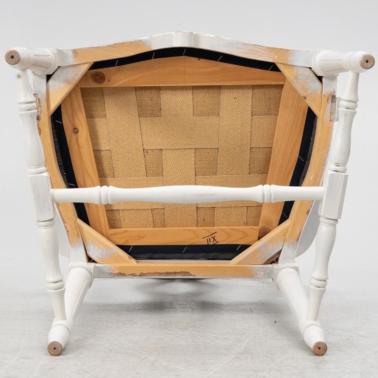 Matsalsgrupp, 13 delar, gustaviansk stil, 1900-talets andra hälft.