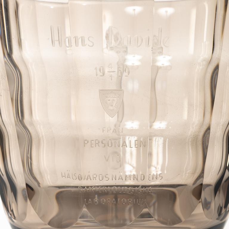 Simon Gate, Bowl, glass, Orrefors, 1930s.