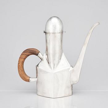 Jan Lundgren, a sterling coffee pot, Stockholm 1976.