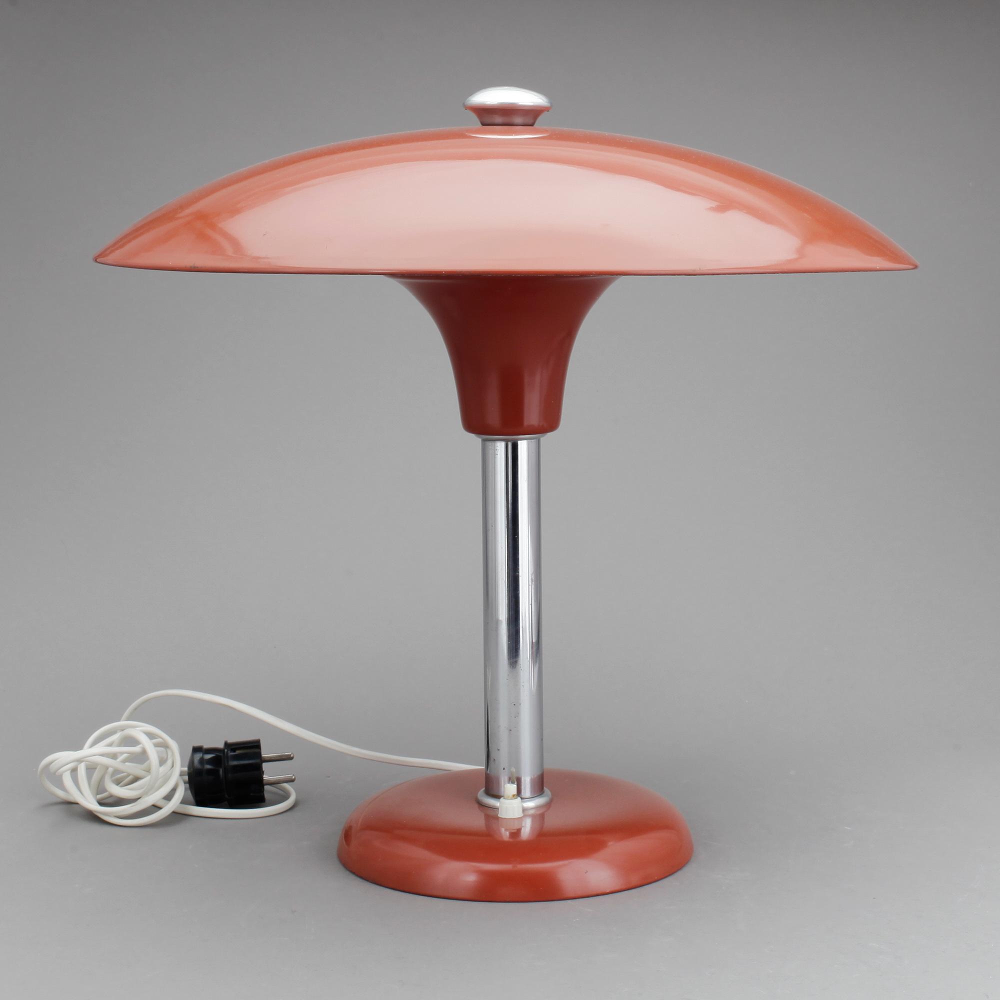 SKRIVBORDSLAMPA, märkt MSW, 1920-30 tal.