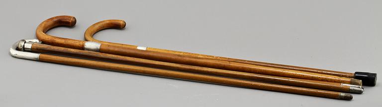 KÄPPAR, 5 st, med silverfattning, 1900-talets första hälft.
