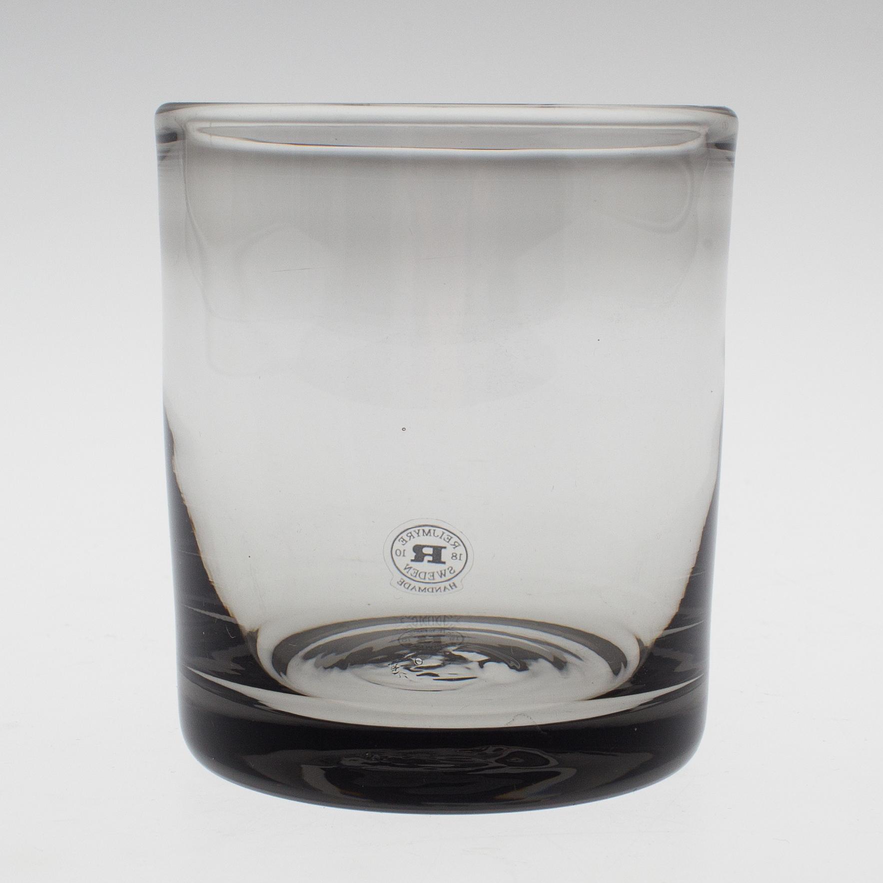 GLAS, 12 st, "Antik", Reijmyre Glasbruk.