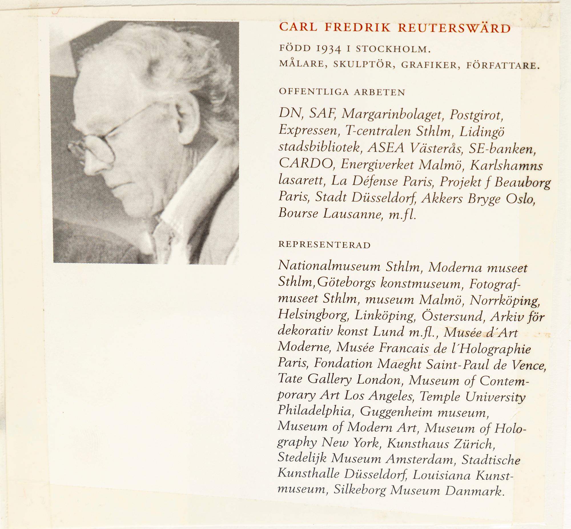 CARL FREDRIK REUTERSWÄRD, färglitografi, monogramsignerad och numrerad 221/295.