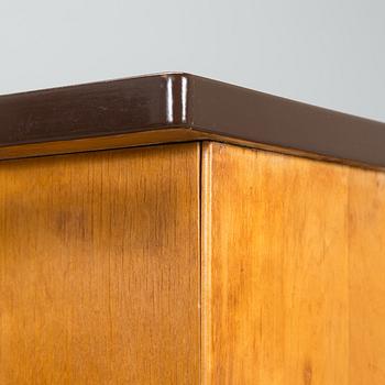 Baaritiski / tarjoilupöytä, Artekin piirustuskonttori, O.Y Huonekalu-ja Rakennustyötehdas A.B. 1950-luvun alku.