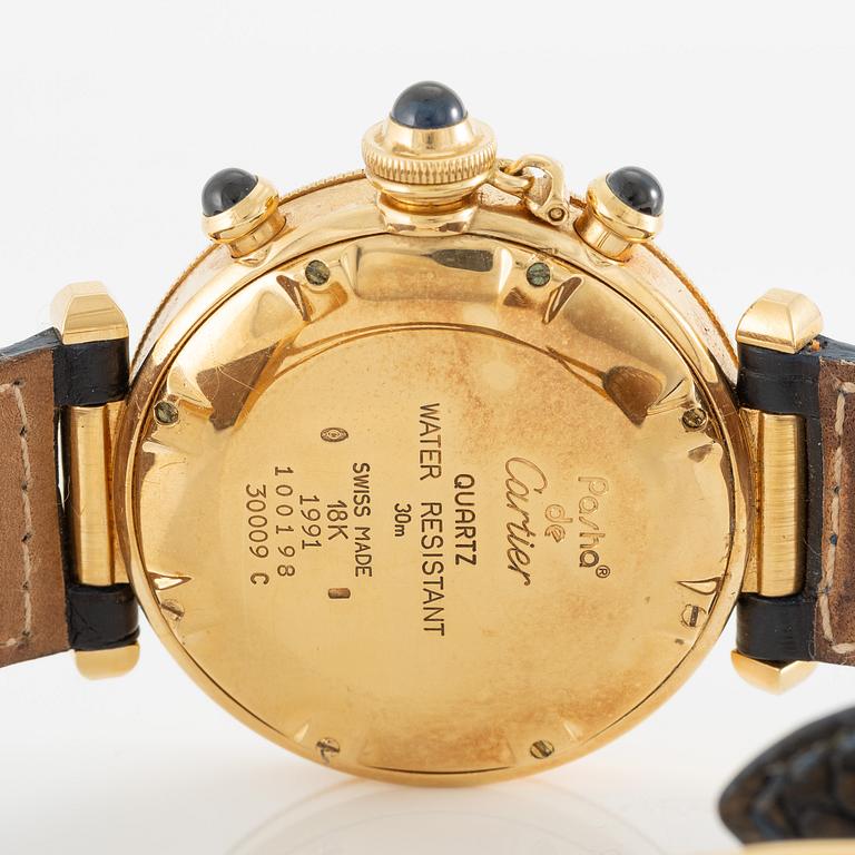 Cartier, Pasha, kronograf, armbandsur, 38 mm.