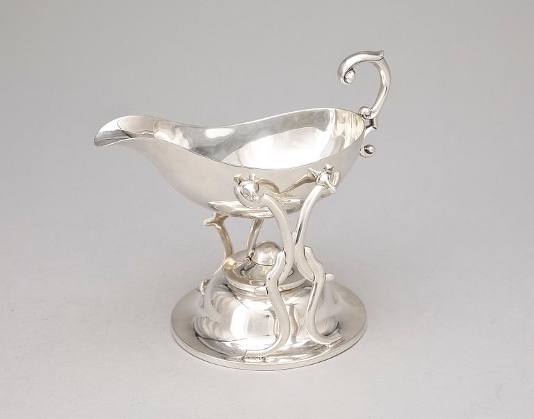 SÅSKANNA MED RECHAUD, sterlingsilver, Mexico, 1900-tal. Totalvikt ca 725 g.