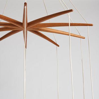 Uno & Östen Kristiansson, a ceiling lamp, Luxus, Vittsjö, Sweden 1950-1960s.
