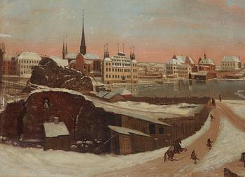 Vue of Stockholm at winter.