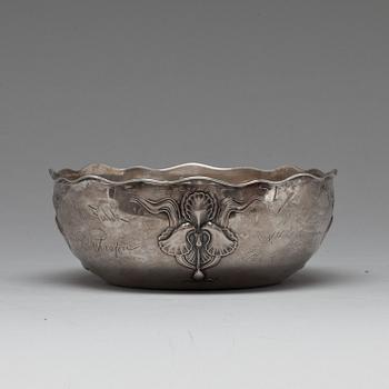 SKÅL, silver, GAB, Stockholm, 1918. Vikt ca 253 g.