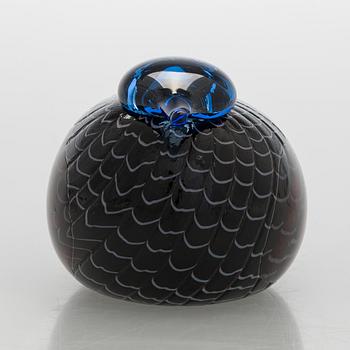 Oiva Toikka, lasilintu, signeerattu Oiva Toikka Nuutajärvi Notsjö Turun Sanomat.