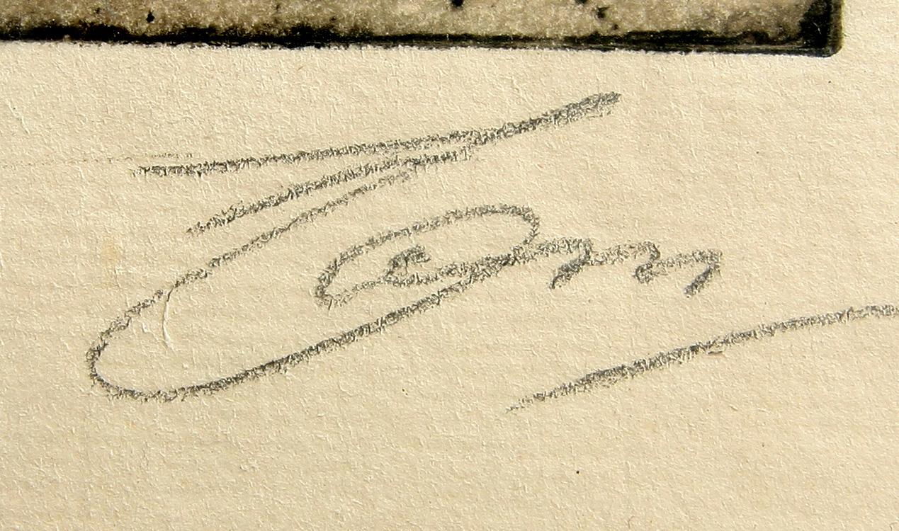 ANDERS ZORN, etsning, sign. Utförd 1897.