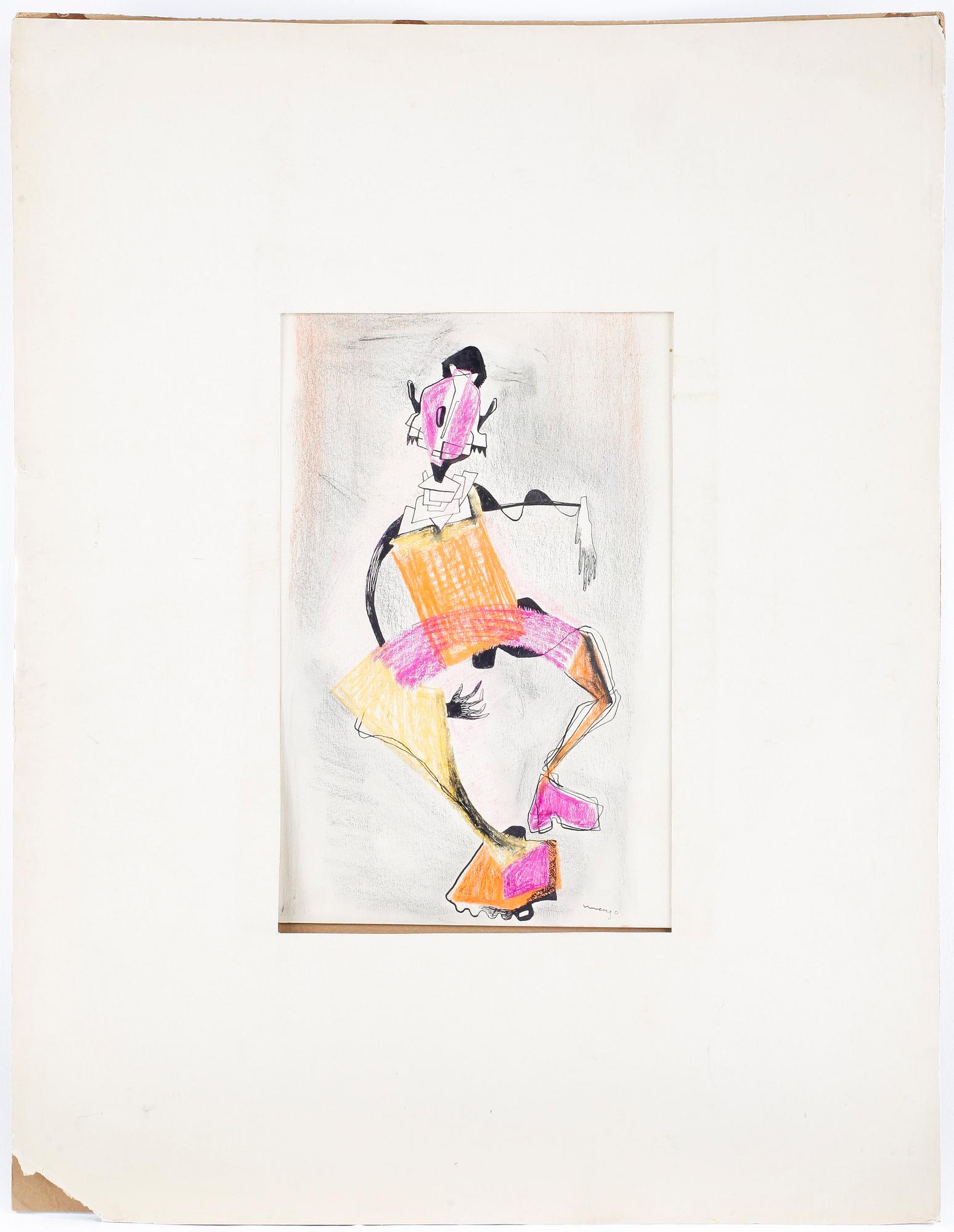 MAX GOLDSTEIN, ca 60 st, teckningar, dräktskisser, blyerts och tusch, delvis sign o dat.