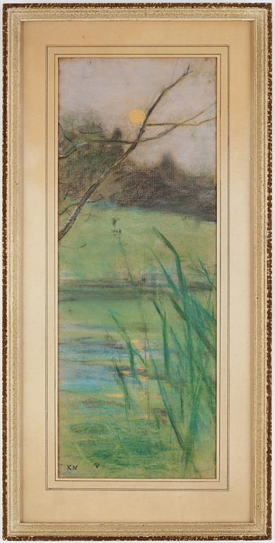 KARL NORDSTRÖM, pastel, signed KN.