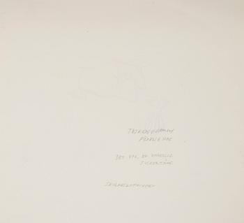 BJÖRN BERG, two ink drawings from "Teskedsgumman". One signed.