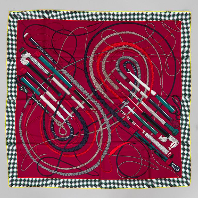 Hermès, scarf, "Fouets et Badines".