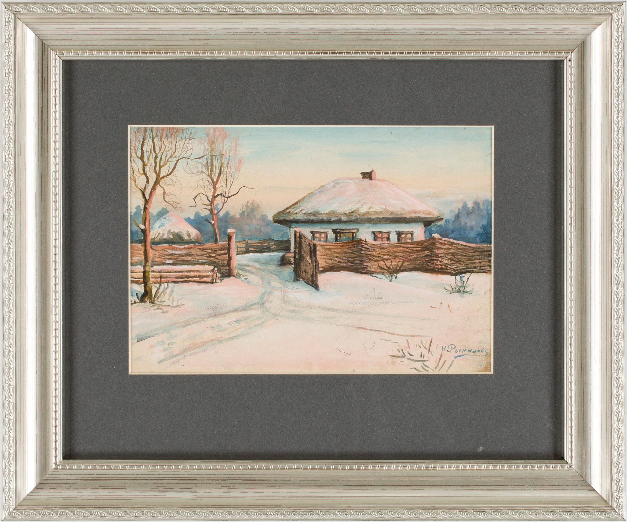 NIKOLAI RYKALOFF, akvarell, signerad.