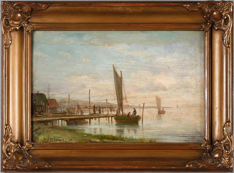 PER WILHELM CEDERGREN, olja på pannå, signerad.