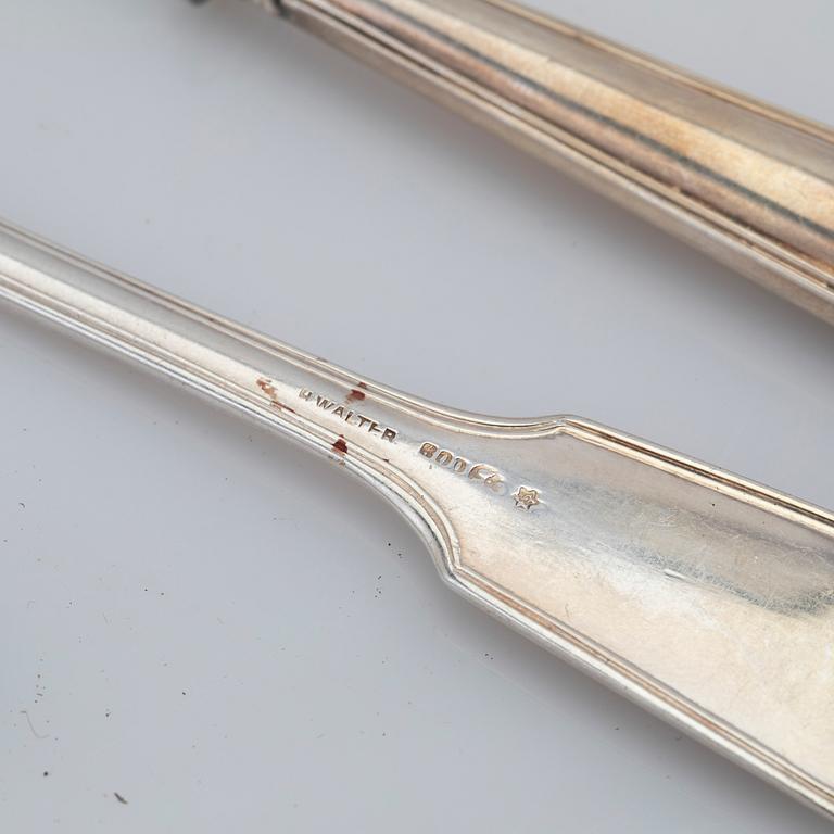 Silver cutlery, 300 pieces, silver 800, H. Walter, Germany.