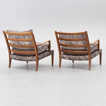 Arne Norell, fåtöljer, ett par, "Löven", Norell Möbler.