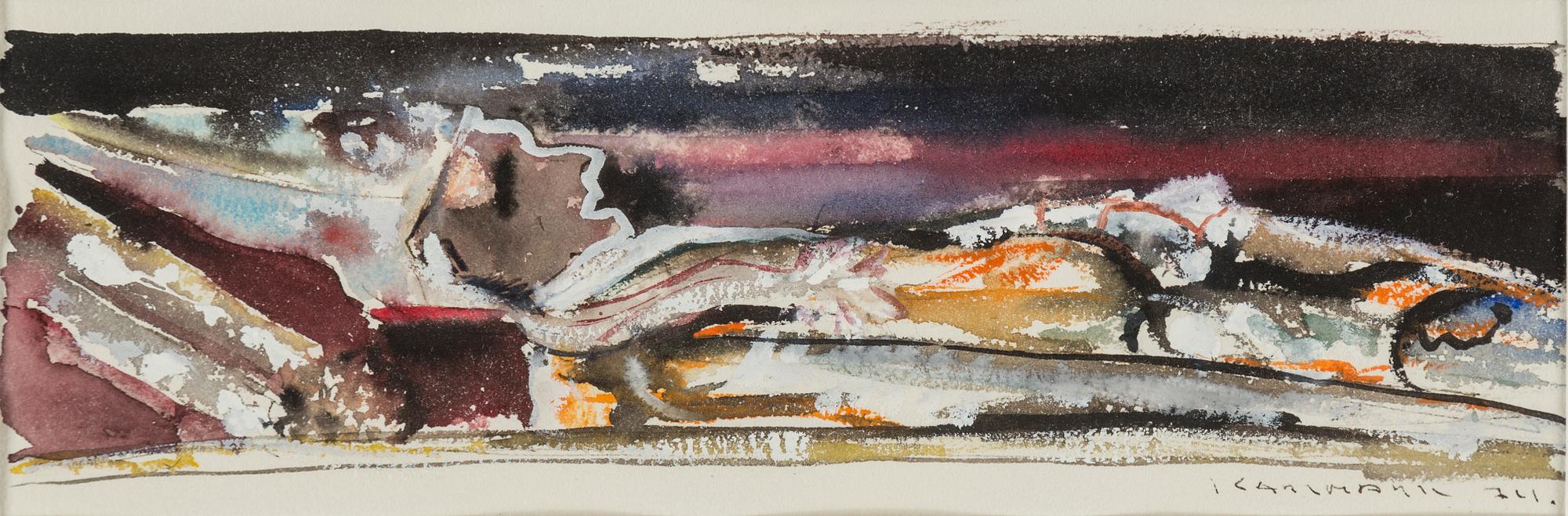 LARS KARLMARK, Gouache och akvarell, signerad och daterad -74.