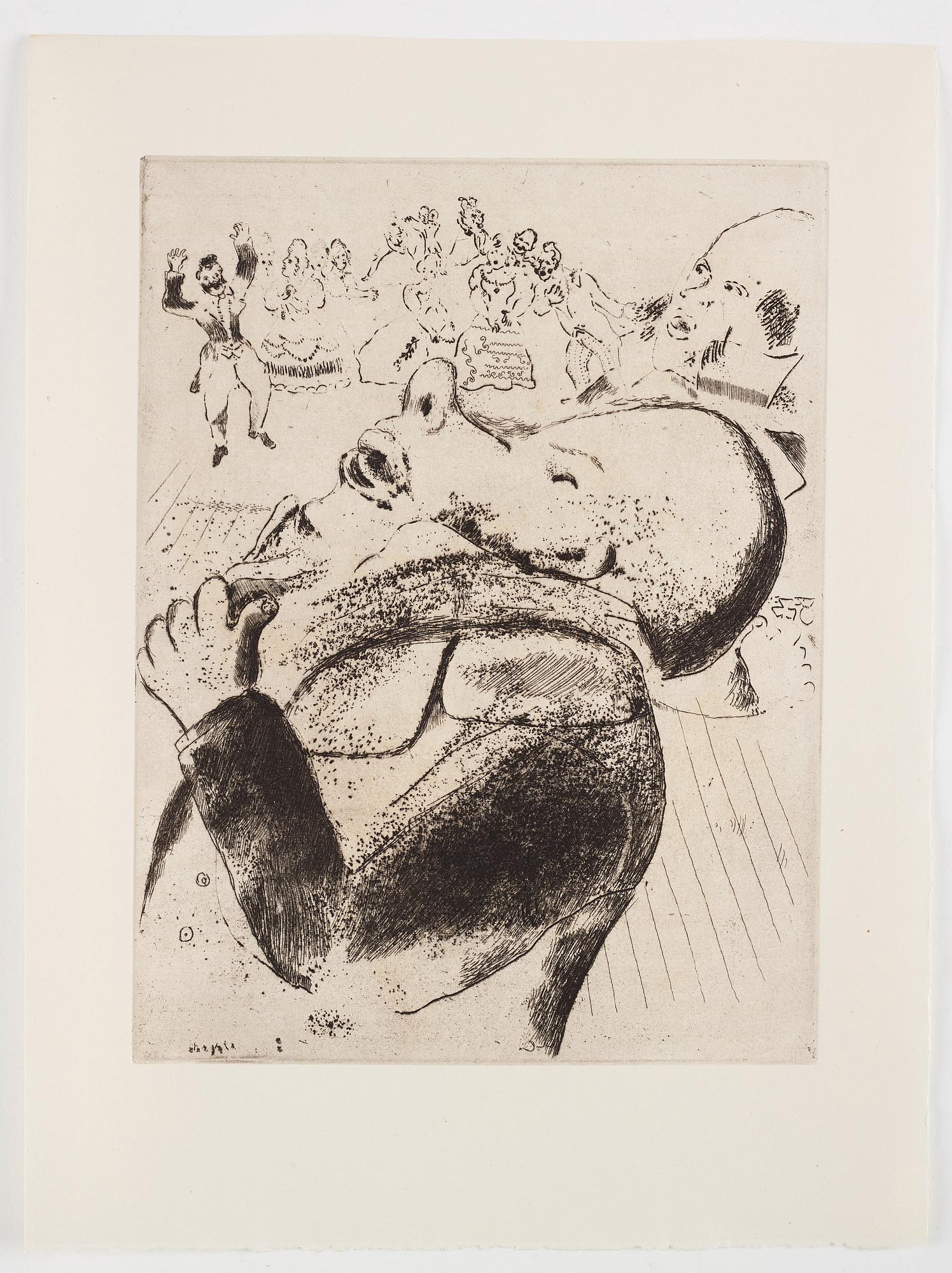 MARC CHAGALL, 71 st etsningar ur upplagan om 285 exemplar på Arches/MBM/J. Perrigot-papper, 1923-1948.