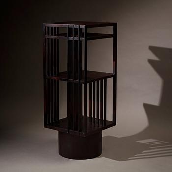 FOLKFORM, "Revolving Bookcase", boksnurra, ed. 3/4,  Studio Folkform för Nationalmuseum 2018.