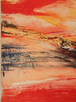 Zao Wou-ki, Untitled from: "Hommage aux Prix Nobel" (The Nobel Prize Portfolio).