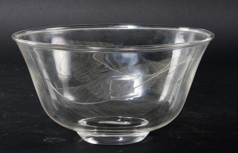 SKÅL, glas, E Hald, Orrefos 1973.