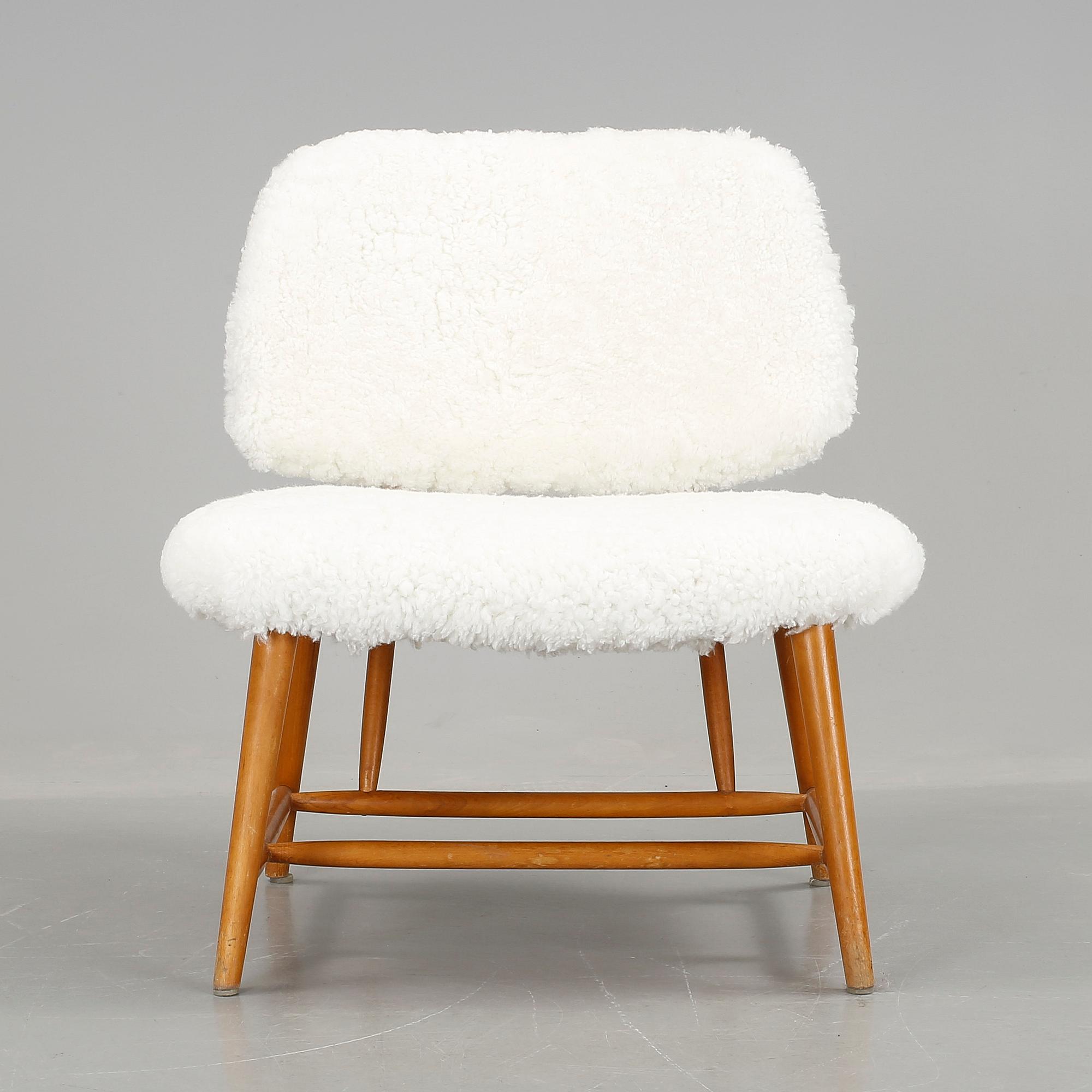 FÅTÖLJ, "TeVe", Alf Svensson, Ljungs Industrier, modellen formgiven 1953.