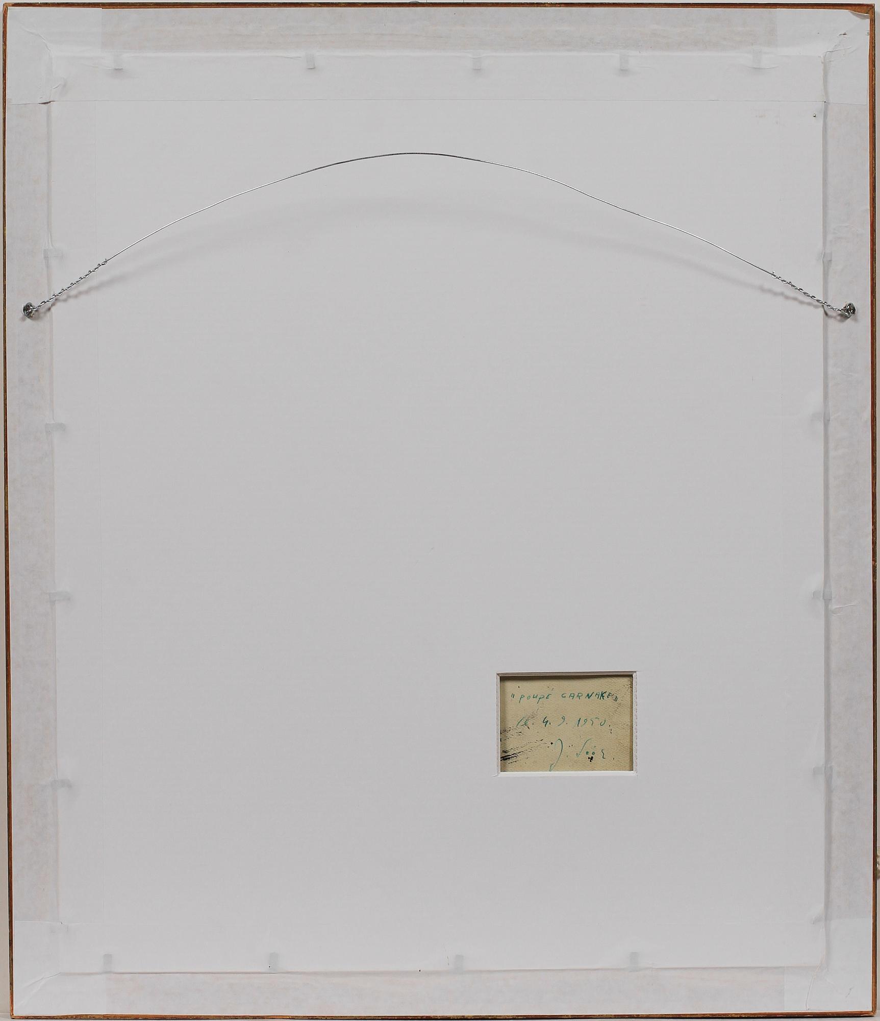 OKÄND KONSTNÄR, blandteknik, monogramsign.