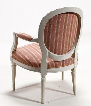 KARMSTOL. Gustaviansk, 1700-talets slut.