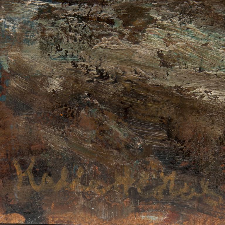 KALLE HEDBERG, oil on panel, signed.