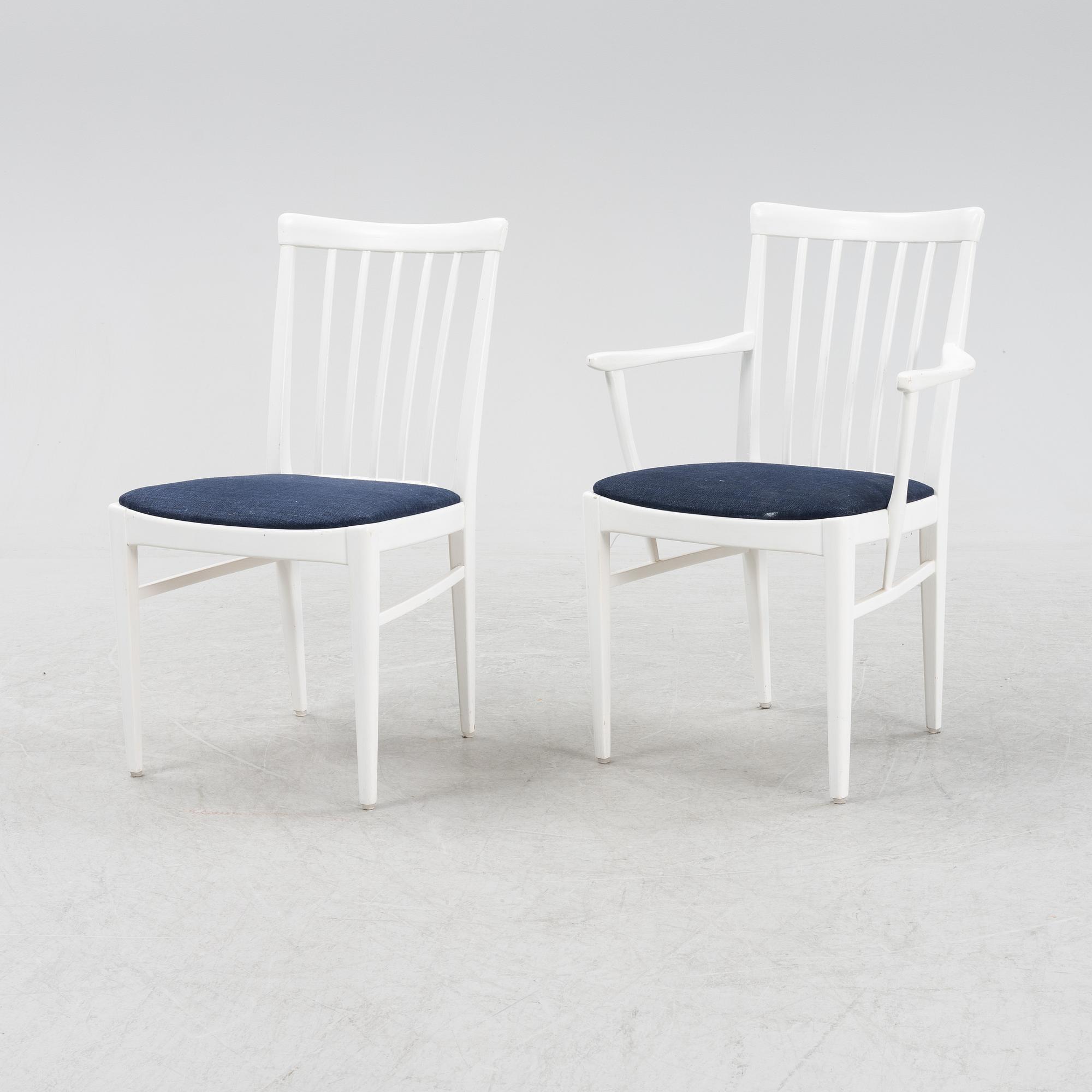 Carl Malmsten, a nine-piece 'Herrgården' dining suite, Bodafors.