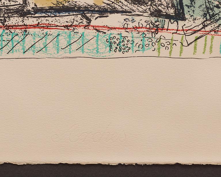 Marc Chagall, MARC CHAGALL,lithograph in colours, 1969, on Arches paper, signed in pencil and numbered 28/50.