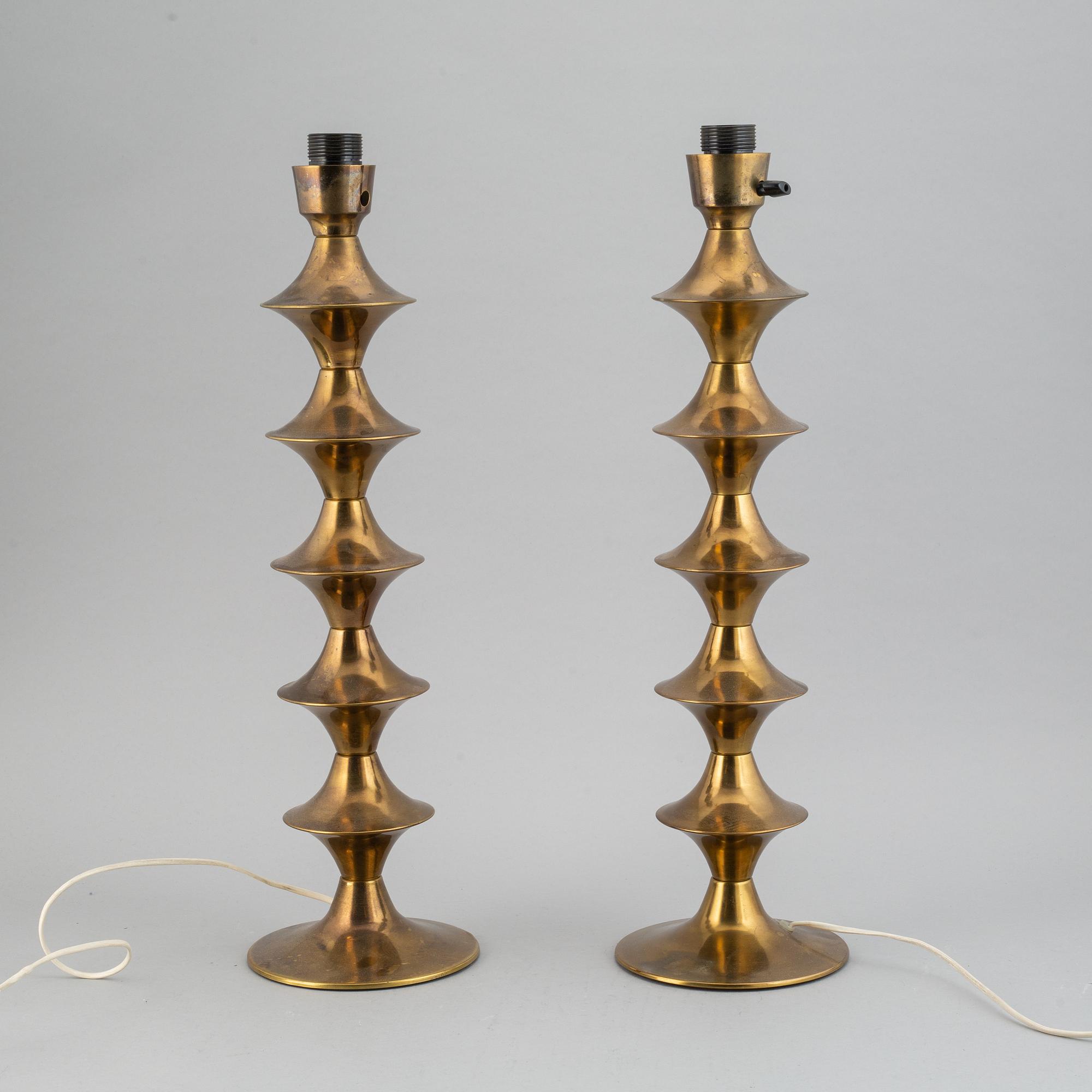 A pair of Elit AB table lights, 1970's.