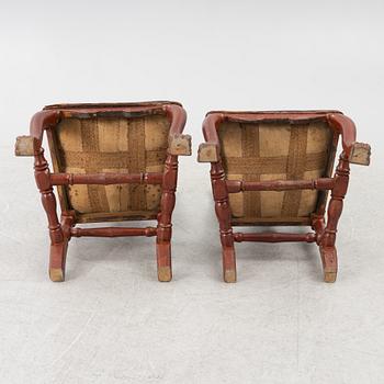 Stolar ett par, Senbarock, 1700-talets mitt.