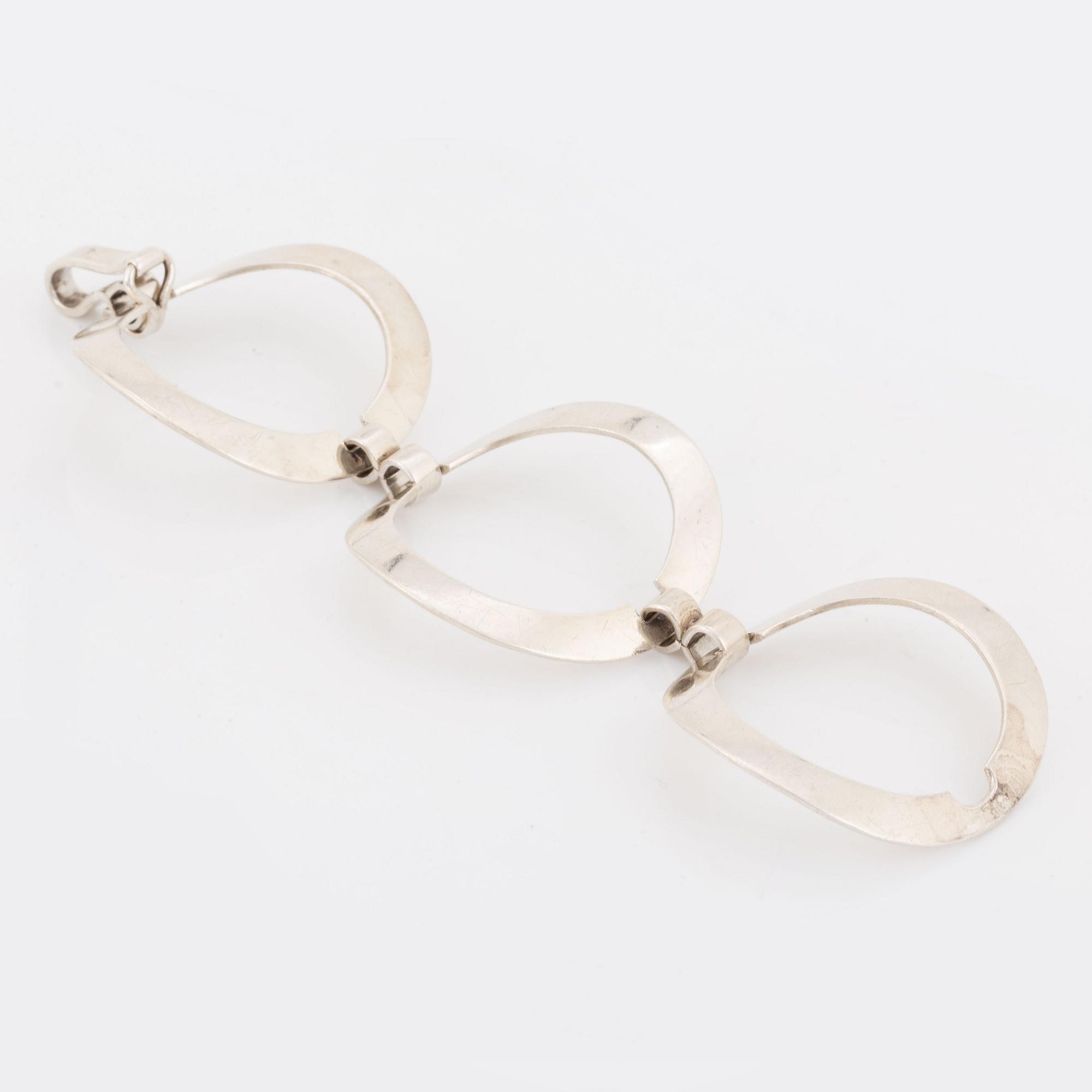 Karl-Ingemar Johansson, armband, silver, cirklar.